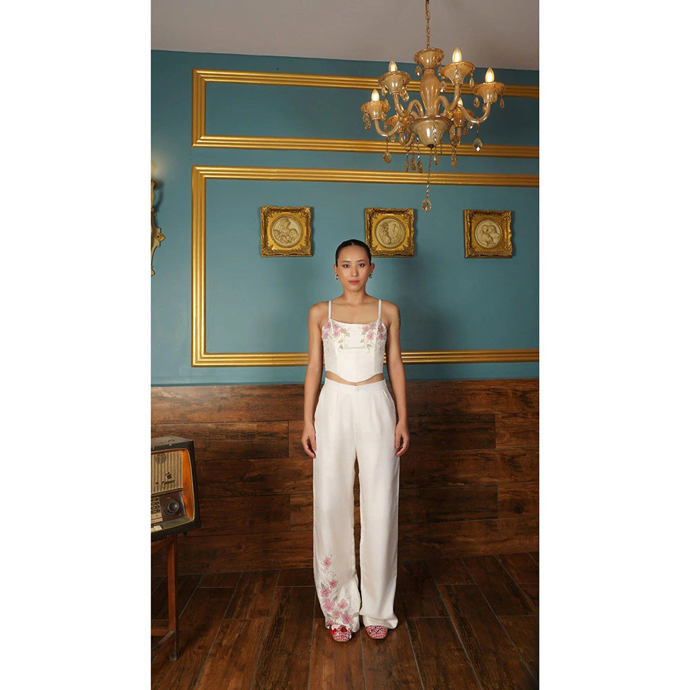 Shilpsutra Ivory Pale Painted Co-Ord Set