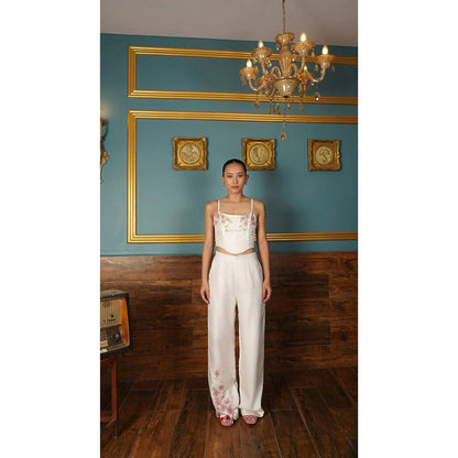 Shilpsutra Ivory Pale Painted Co-Ord Set