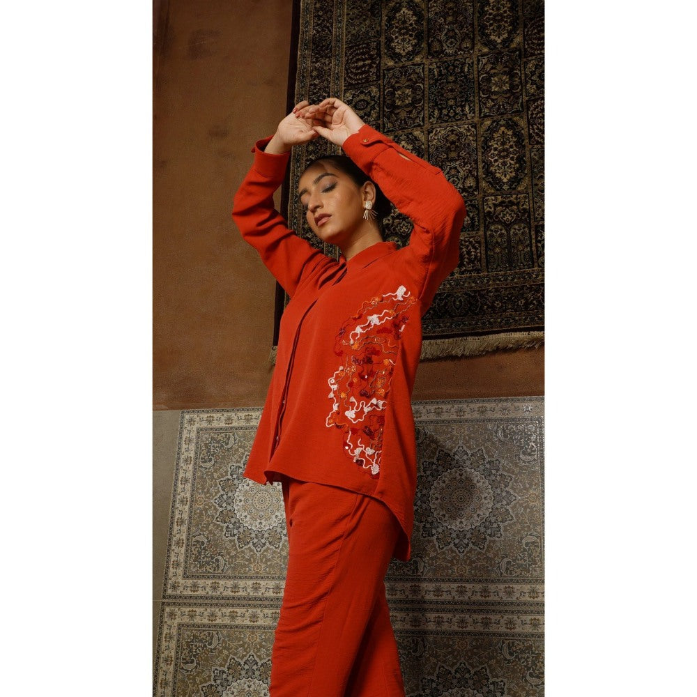 Shilpsutra Orange Co-Ord Set