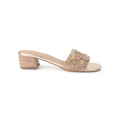 Shilpsutra Mandala Rose Gold Sandal Heels