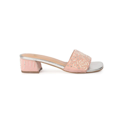 Shilpsutra Rosy Pearl Pink Sandal Heels