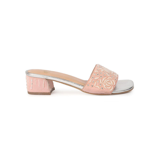 Shilpsutra Rosy Pearl Pink Sandal Heels