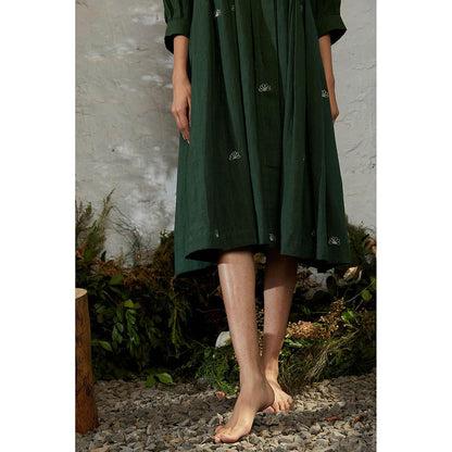 Shibui Mangrove Basil Green Dress