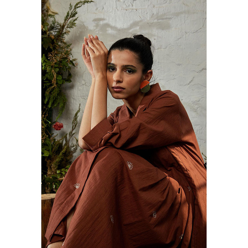 Shibui Mangrove Cinnamon Brown Dress