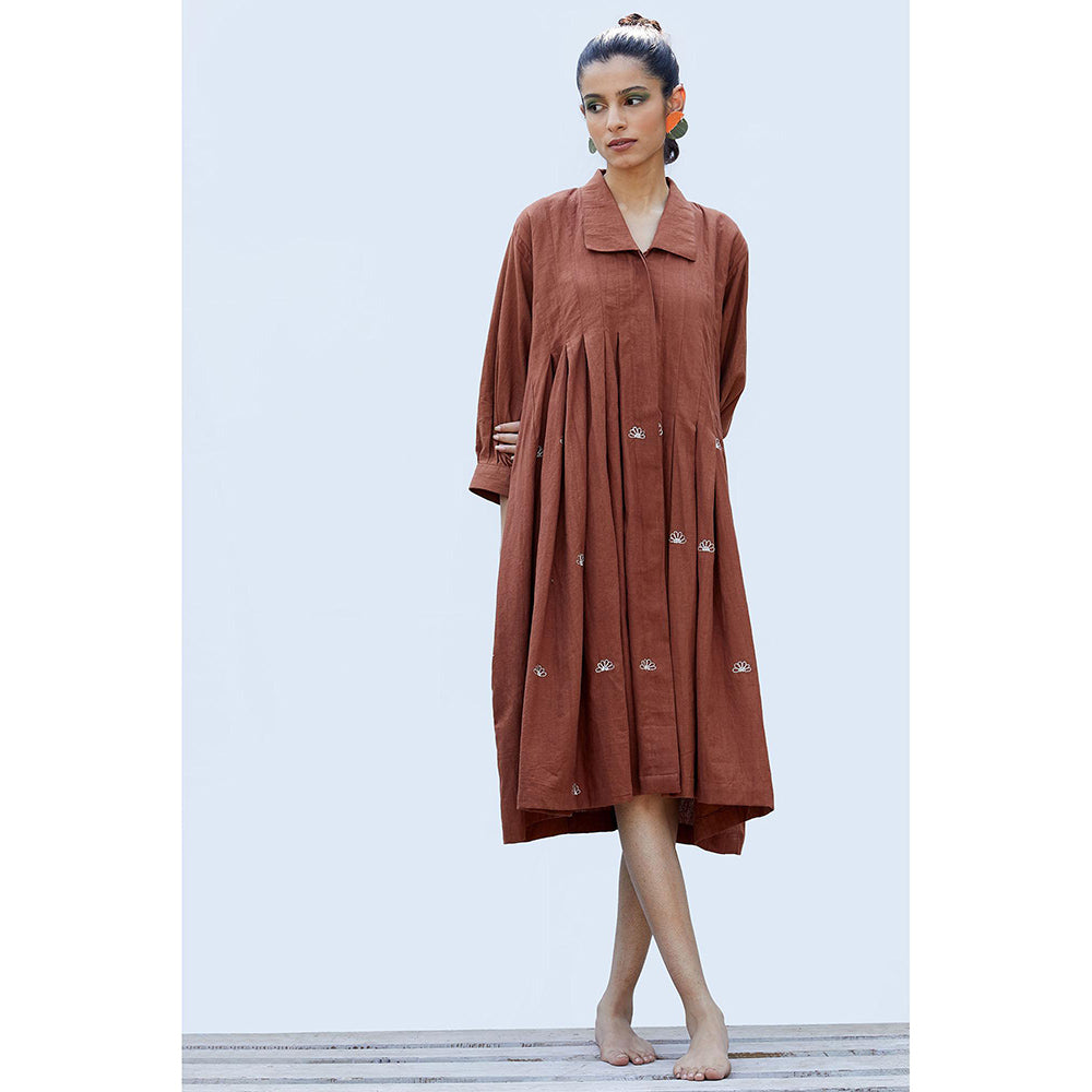 Shibui Mangrove Cinnamon Brown Dress