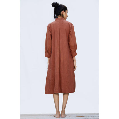 Shibui Mangrove Cinnamon Brown Dress