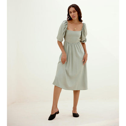 Shibui Hush Hush Cut Out Green Dress