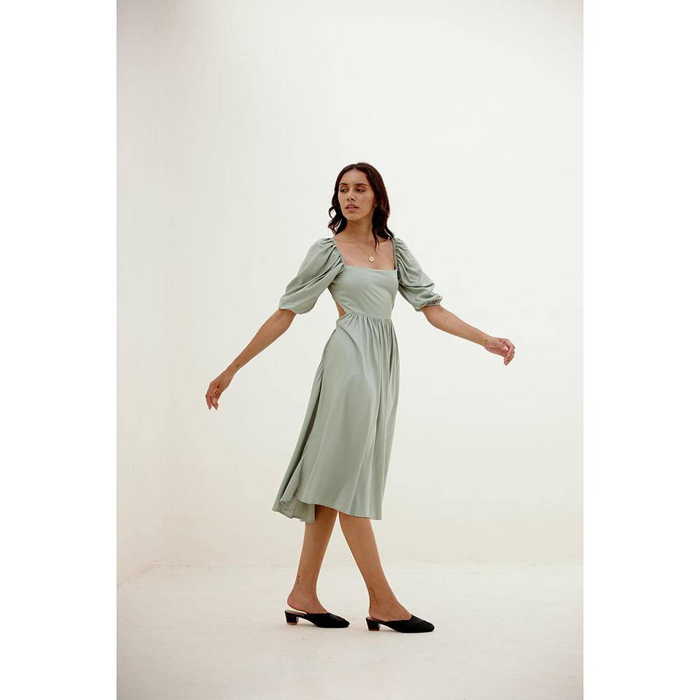 Shibui Hush Hush Cut Out Green Dress