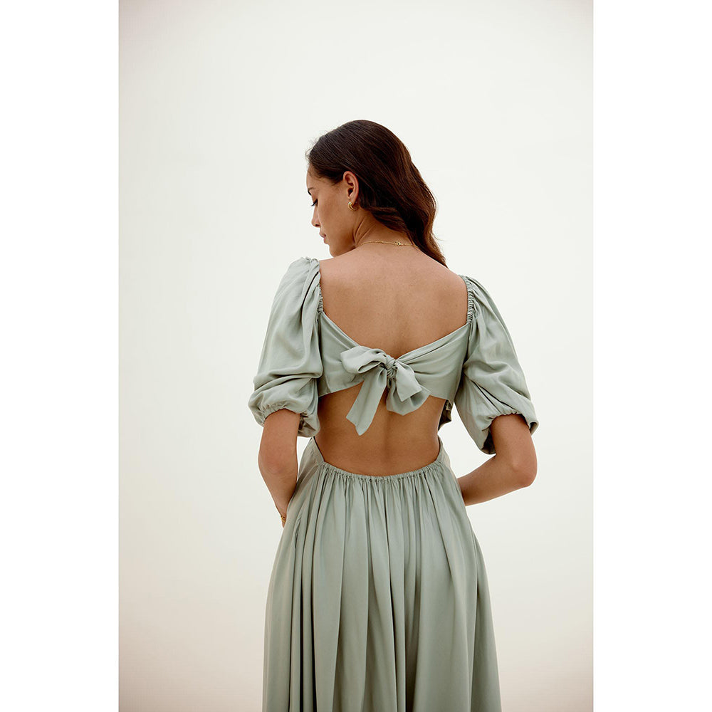 Shibui Hush Hush Cut Out Green Dress