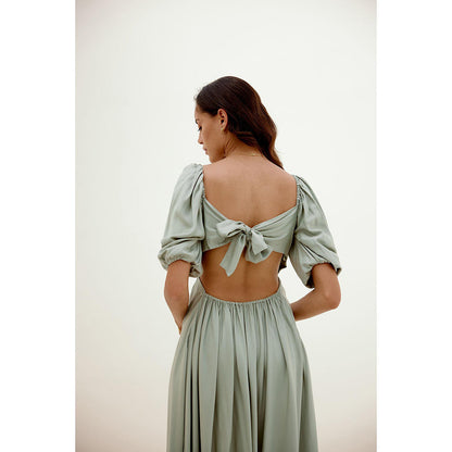 Shibui Hush Hush Cut Out Green Dress