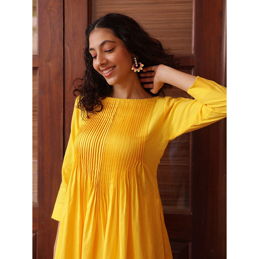 Shibui Flamingo Yellow Kurta