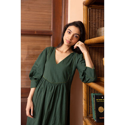 Shibui Allure Green Kurta and Pant (Set of 2)