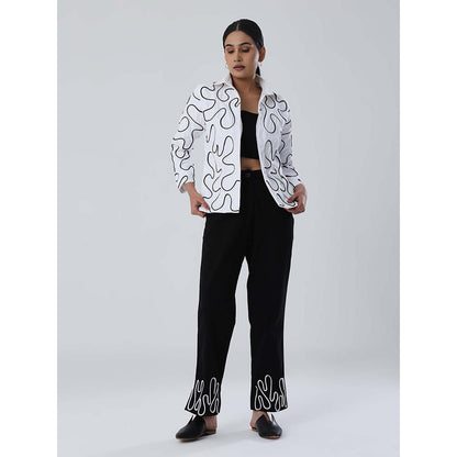 Shibui White Java Blazer with Pant (Set of 2)