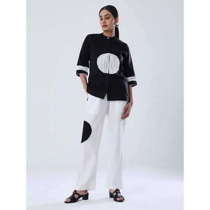 Shibui Comet Black Shirt and White Pant (Set of 2)
