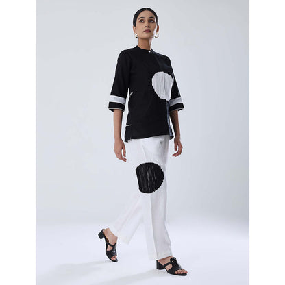 Shibui Comet Black Shirt and White Pant (Set of 2)