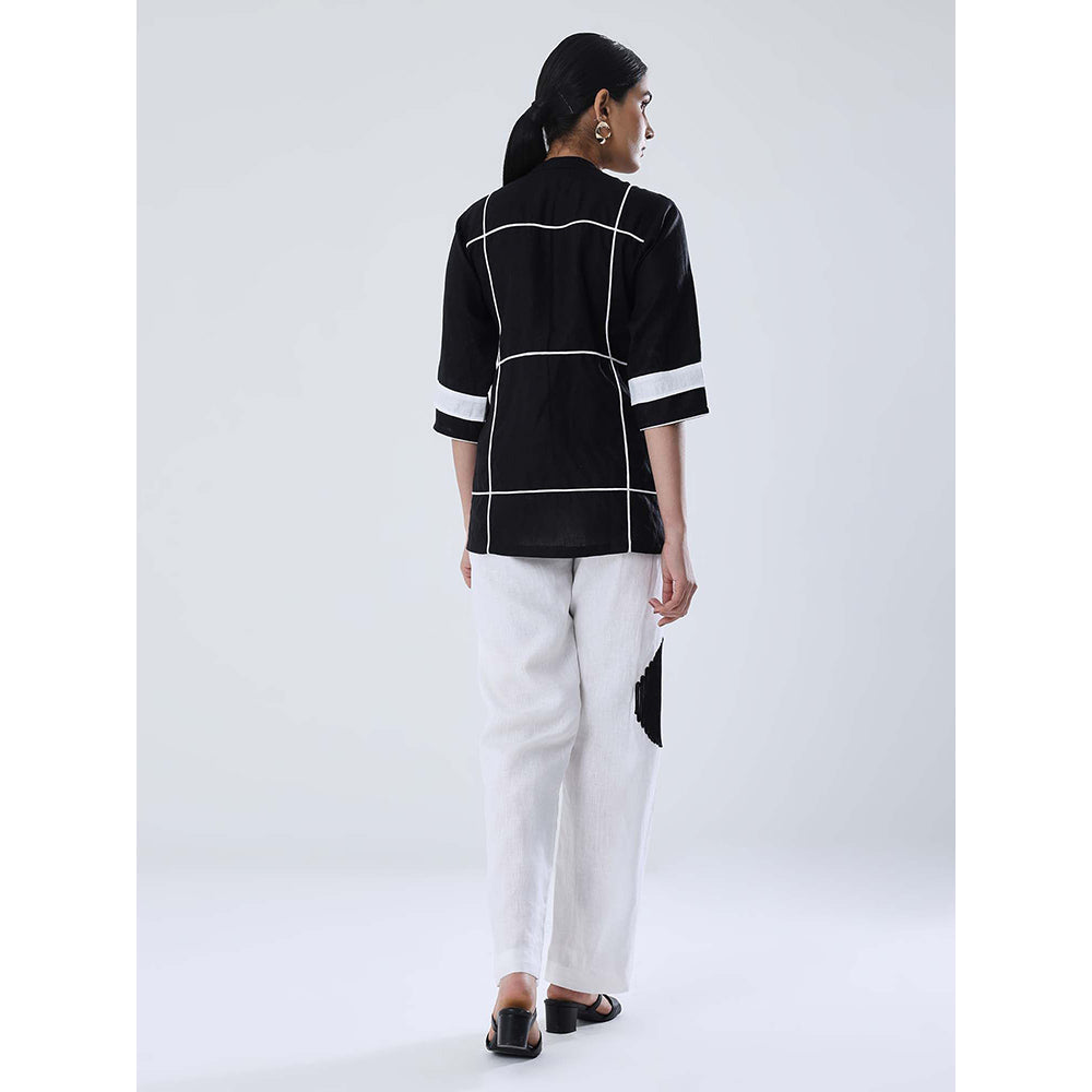 Shibui Comet Black Shirt and White Pant (Set of 2)