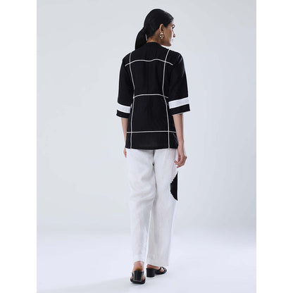 Shibui Comet Black Shirt and White Pant (Set of 2)