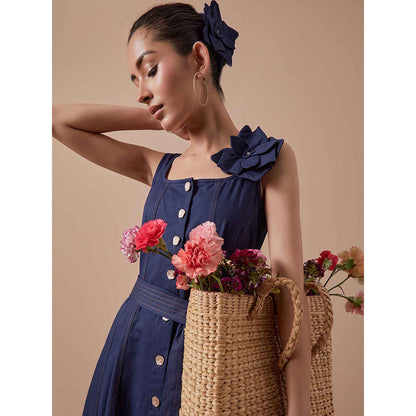 Shibui Boss Dress with Belt - Blue (Set of 2)