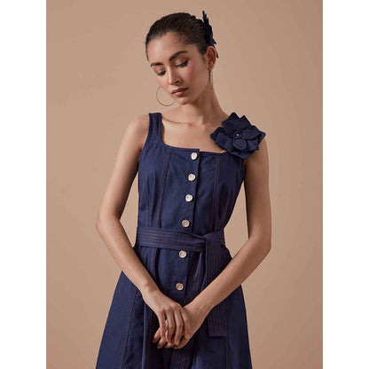 Shibui Boss Dress with Belt - Blue (Set of 2)