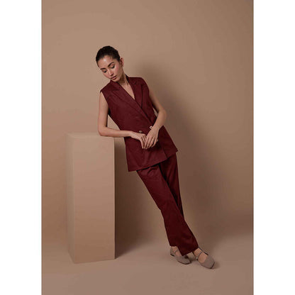 Shibui Influence Co-Ord - Maroon (Set of 2)