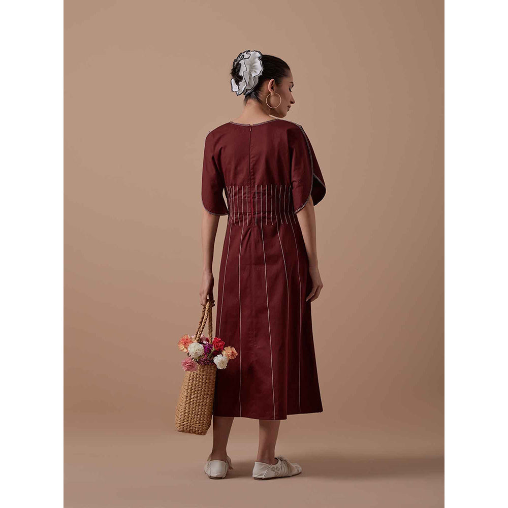 Shibui Sole Dress - Maroon