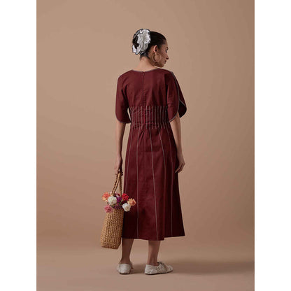 Shibui Sole Dress - Maroon