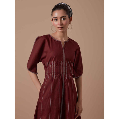 Shibui Sole Dress - Maroon