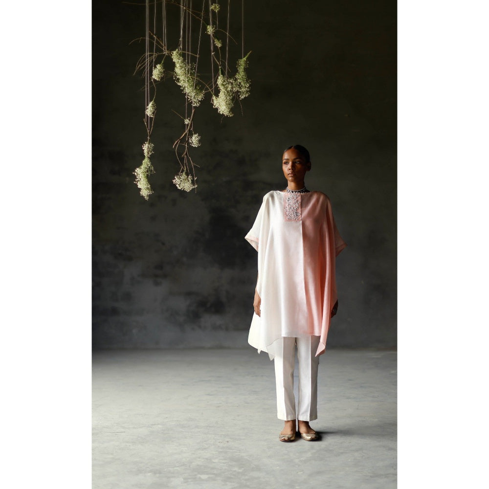 SHIKHA MEHTA Multi-Color Tani Kaftan with Pant and Slip (Set of 3)