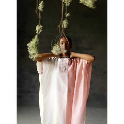 SHIKHA MEHTA Multi-Color Tani Kaftan with Pant and Slip (Set of 3)