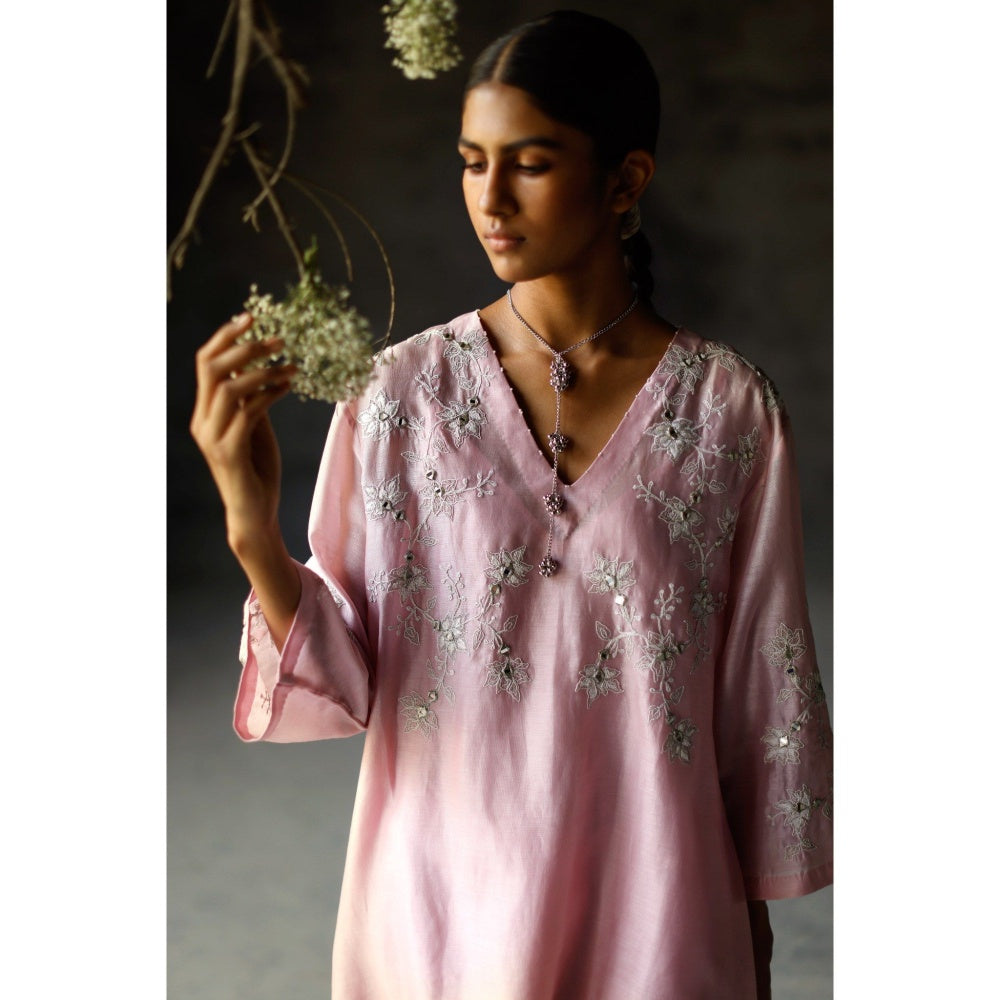 SHIKHA MEHTA Jamuni Pink Zuri Co-Ord (Set of 3)