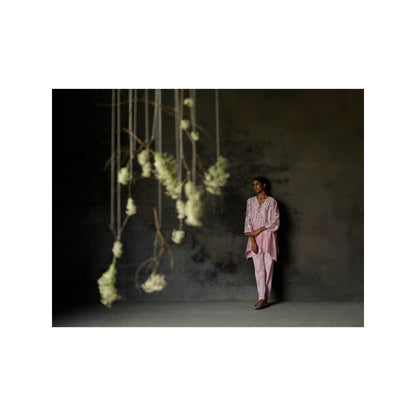 SHIKHA MEHTA Jamuni Pink Zuri Co-Ord (Set of 3)