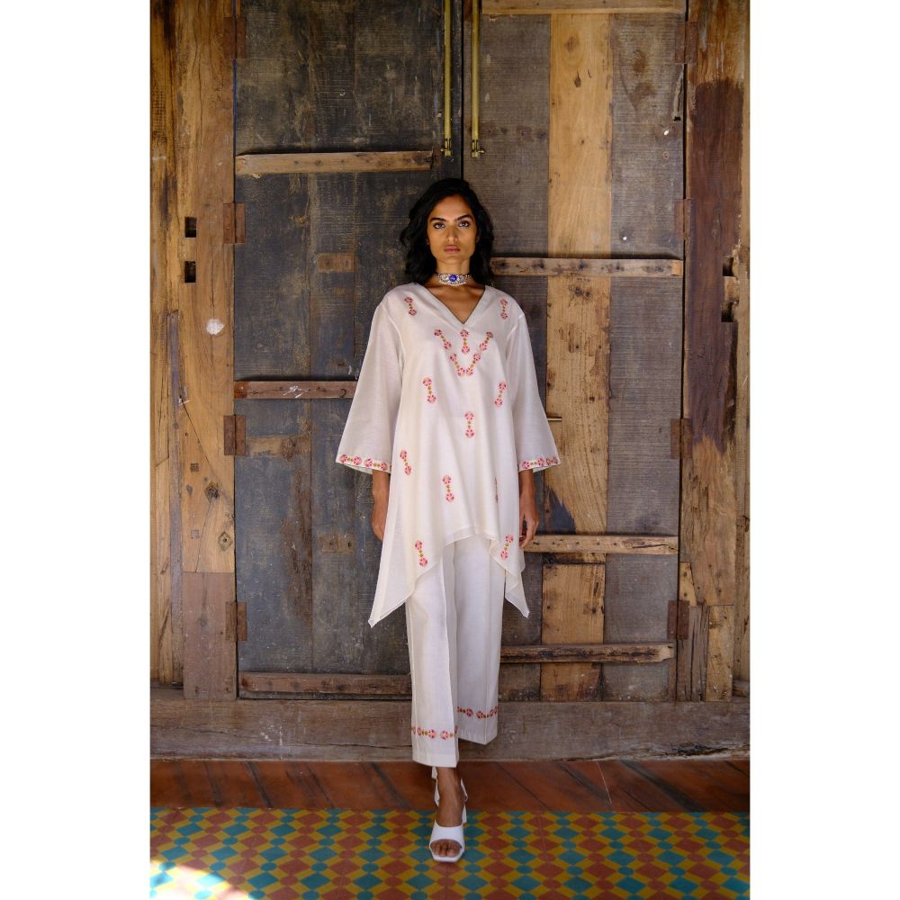 SHIKHA MEHTA Fiona White Co-Ord (Set of 3)