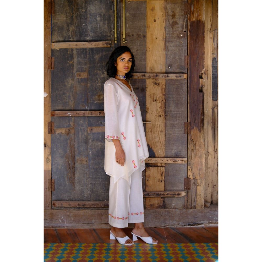 SHIKHA MEHTA Fiona White Co-Ord (Set of 3)