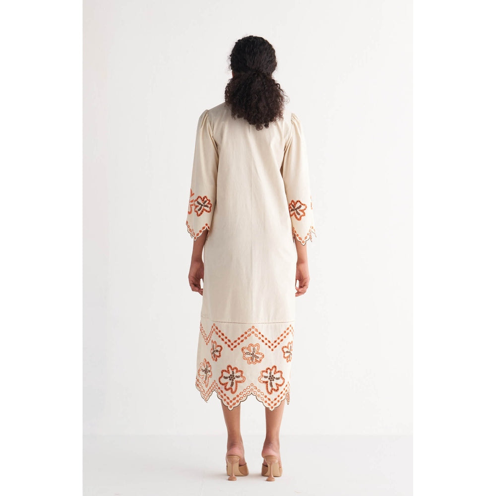 Shivani Bhargava Off-White Colossal Cutwork Dress