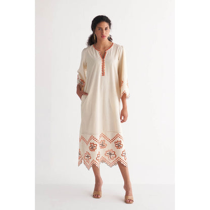 Shivani Bhargava Off-White Colossal Cutwork Dress