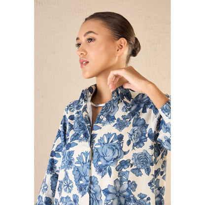 Shivani Bhargava Blue Blossom Co-Ord (Set of 2)