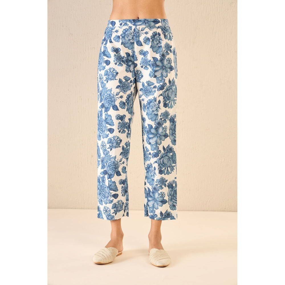Shivani Bhargava Blue Blossom Co-Ord (Set of 2)
