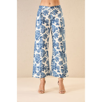 Shivani Bhargava Blue Blossom Co-Ord (Set of 2)