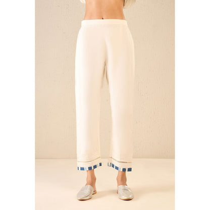 Shivani Bhargava Blue Floral Kurta with Pant and Dupatta (Set of 3)