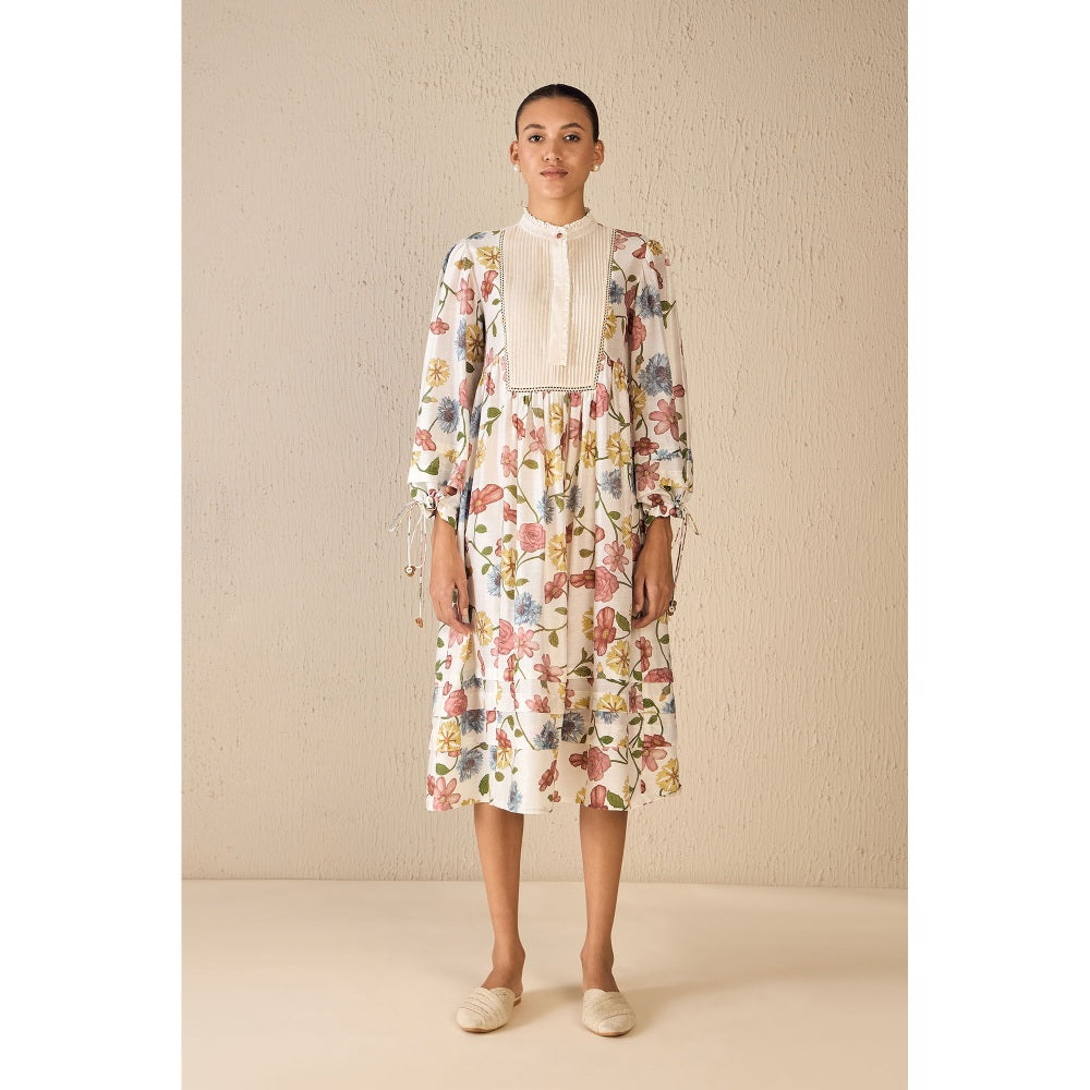 Shivani Bhargava Multi-Colour Flora Gather Dress