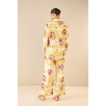 Shivani Bhargava Floral Fusion Yellow Co Ord (Set of 2)