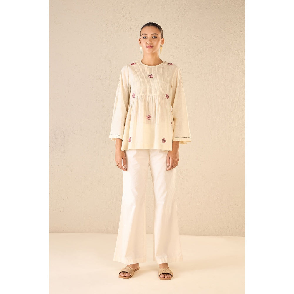 Shivani Bhargava Cream Printed Co-Ord (Set of 2)