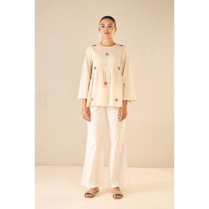 Shivani Bhargava Cream Printed Co-Ord (Set of 2)