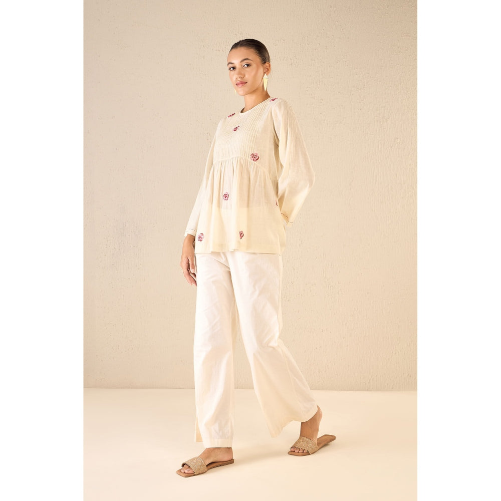 Shivani Bhargava Cream Printed Co-Ord (Set of 2)