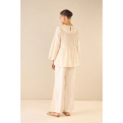 Shivani Bhargava Cream Printed Co-Ord (Set of 2)