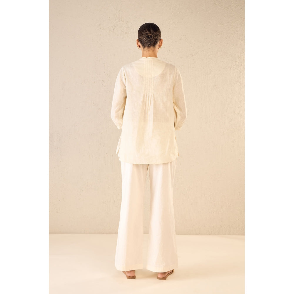 Shivani Bhargava Cream Placket Co-Ord (Set of 2)