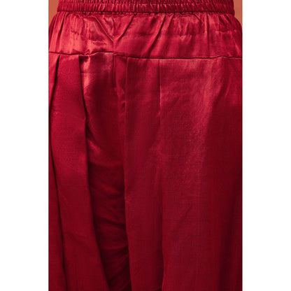 Shivani Bhargava Gehna Ivory Silk Embroidered Kurta with Dhoti and Dupatta (Set of 3)