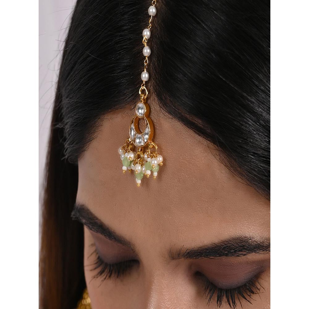 Shlok Jewels Disha Kundan Maang Tika