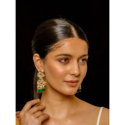 Shlok Jewels Navgreh Danglers Earrings