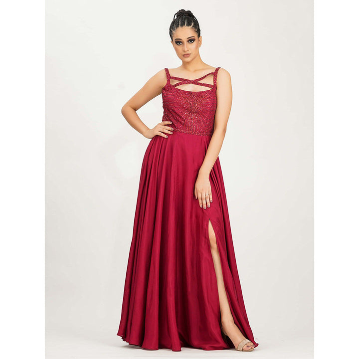 Shruti S Red Dancing Girl Gown